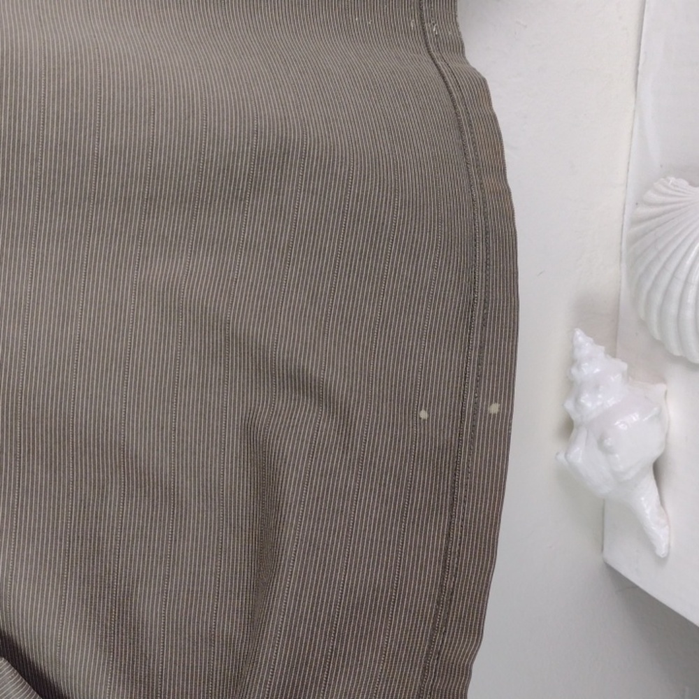 Gold Tri Mountain 60's 2 Ply DBL Mercerized-Cotton Polo Pinstripe Shirt 2XL - Picture 7 of 14